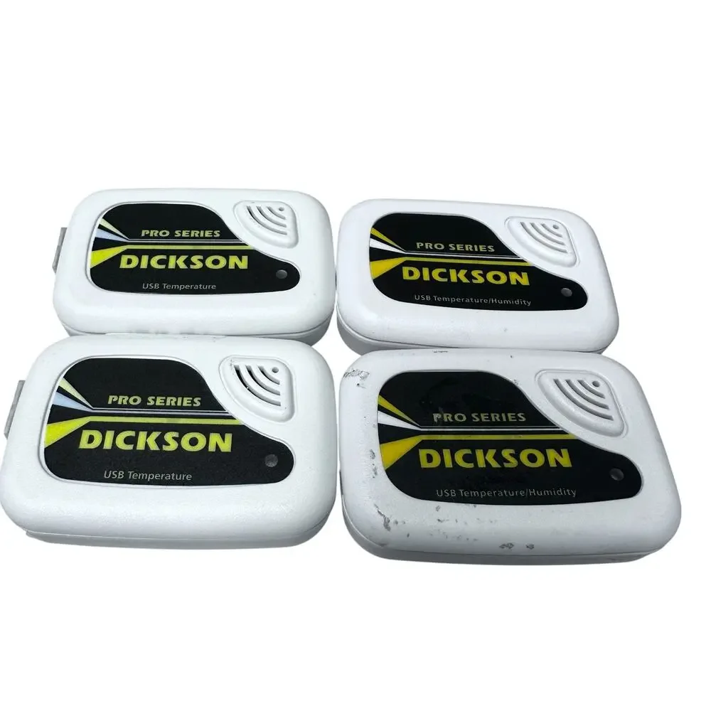 Lot of 4 Pro Series Dickson TP125 USB Temperature / Humidity Sensor
